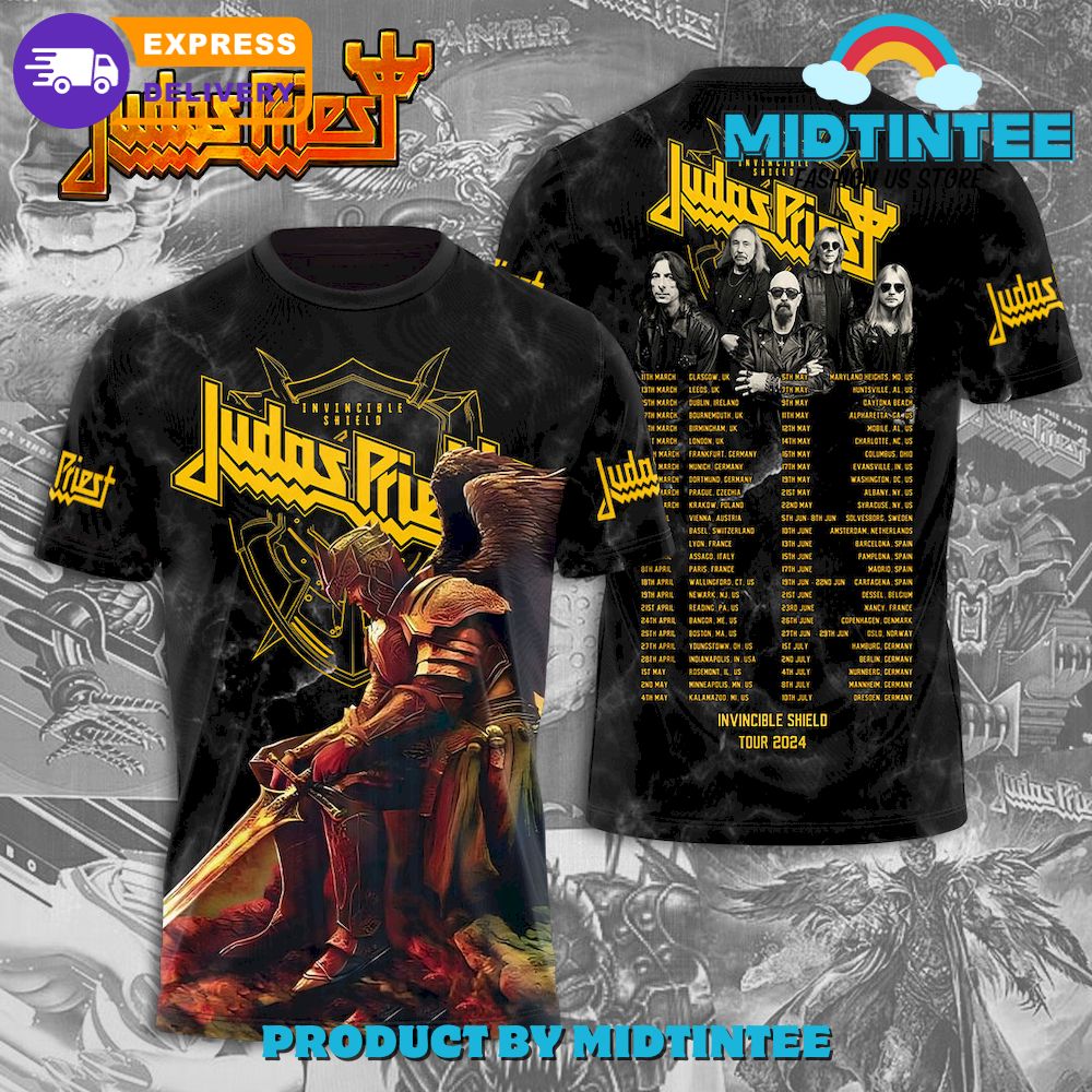 Judas Priest Band Invincible Shield T-Shirt 3D 30Uf094918 – Utopia Fashion