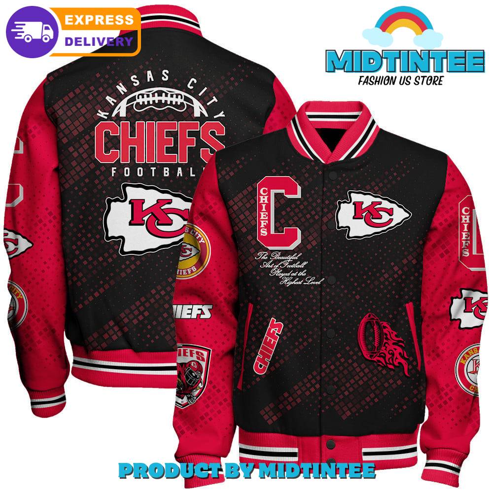 Kansas City Chiefs Nfl Pattern Baseball Jacket 30Uf092242 – Utopia Fashion