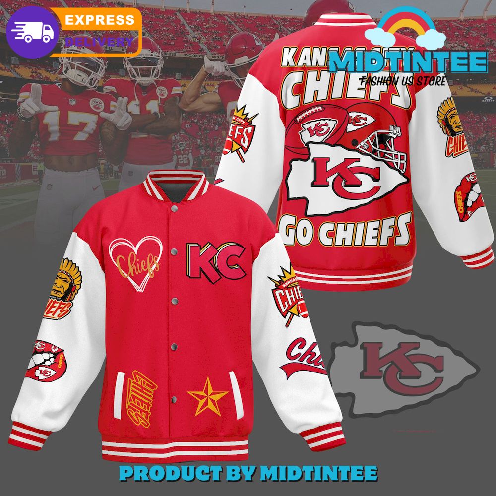 Kansas City Chiefs Go Chiefs Baseball Jacket 30Uf092250 – Utopia Fashion