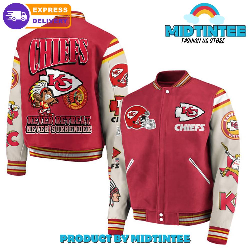 Kansas City Chiefs Never Retreat Never Surrender Baseball Jacket 30Uf092253 – Utopia Fashion