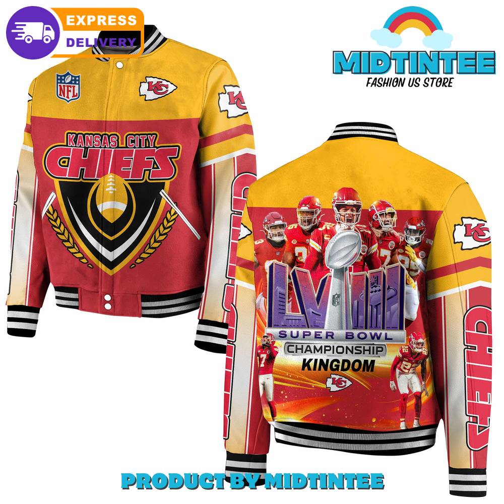 Kansas City Chiefs Super Bowl Lviii Champions Chiefs Kingdom Baseball Jacket 30Uf092260 – Utopia Fashion