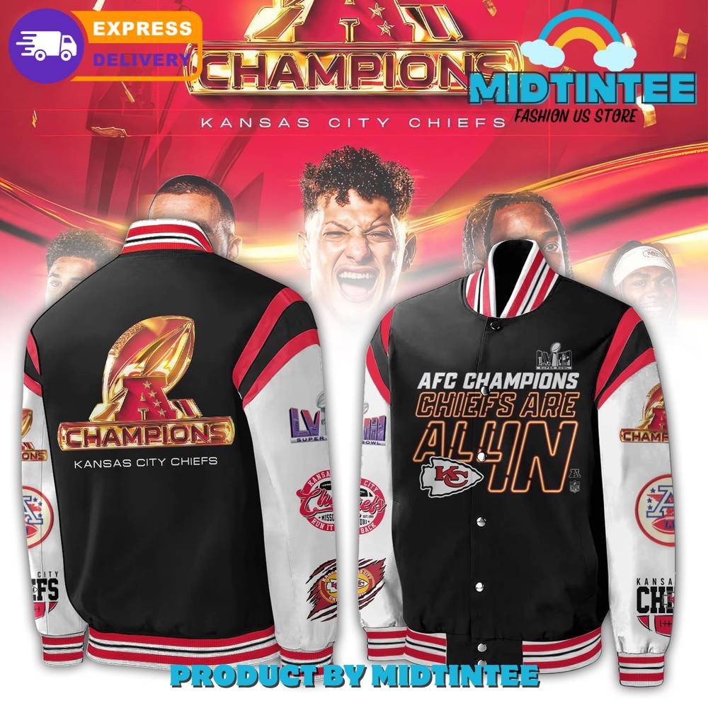 Kansas City Chiefs Super Bowl Lviii Chiefs Are All In Baseball Jacket 30Uf092262 – Utopia Fashion