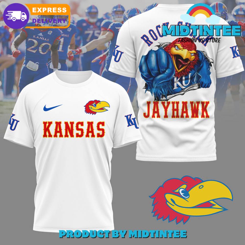 Kansas Jayhawks Football White Shirt 30Uf094925 – Utopia Fashion