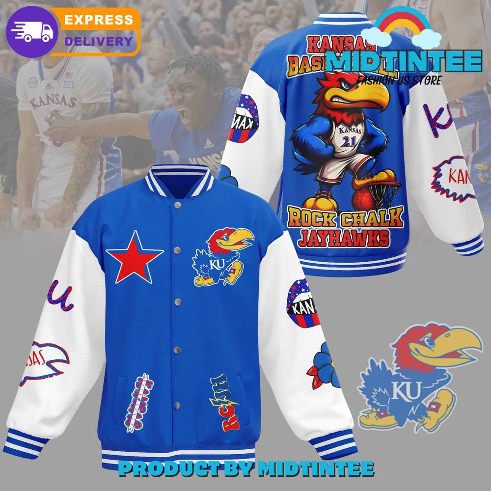 Kansas Jayhawks Rock Chalk Baseball Jacket 30Uf092264 – Utopia Fashion