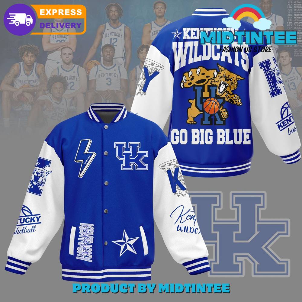 Kentucky Wildcats Go Big Blue Baseball Jacket 30Uf092269 – Utopia Fashion