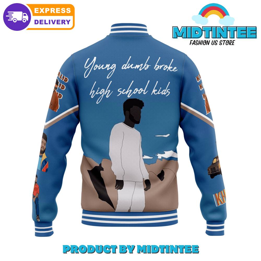 Khalid Young Dumb Broke High School Kids Baseball Jacket 30Uf092270 – Utopia Fashion