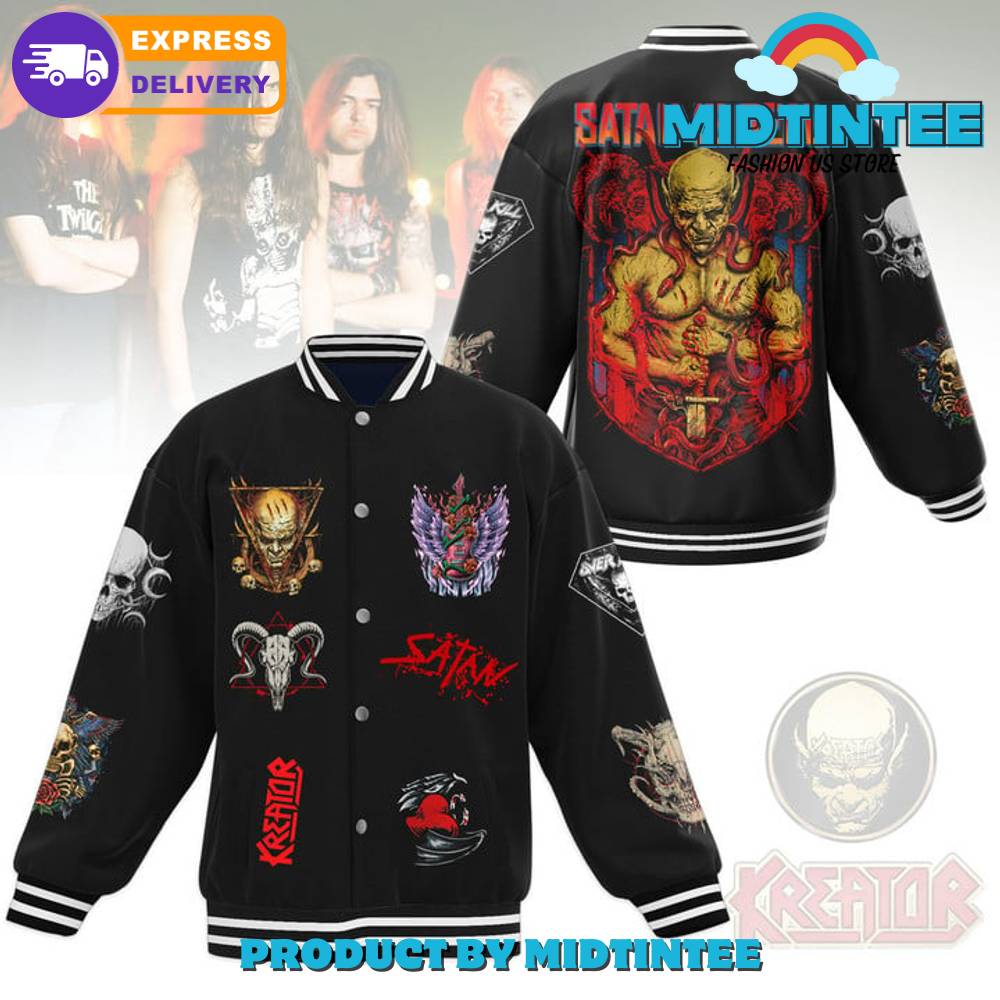 Kreator Band Satan Is Real Baseball Jacket 30Uf092272 – Utopia Fashion