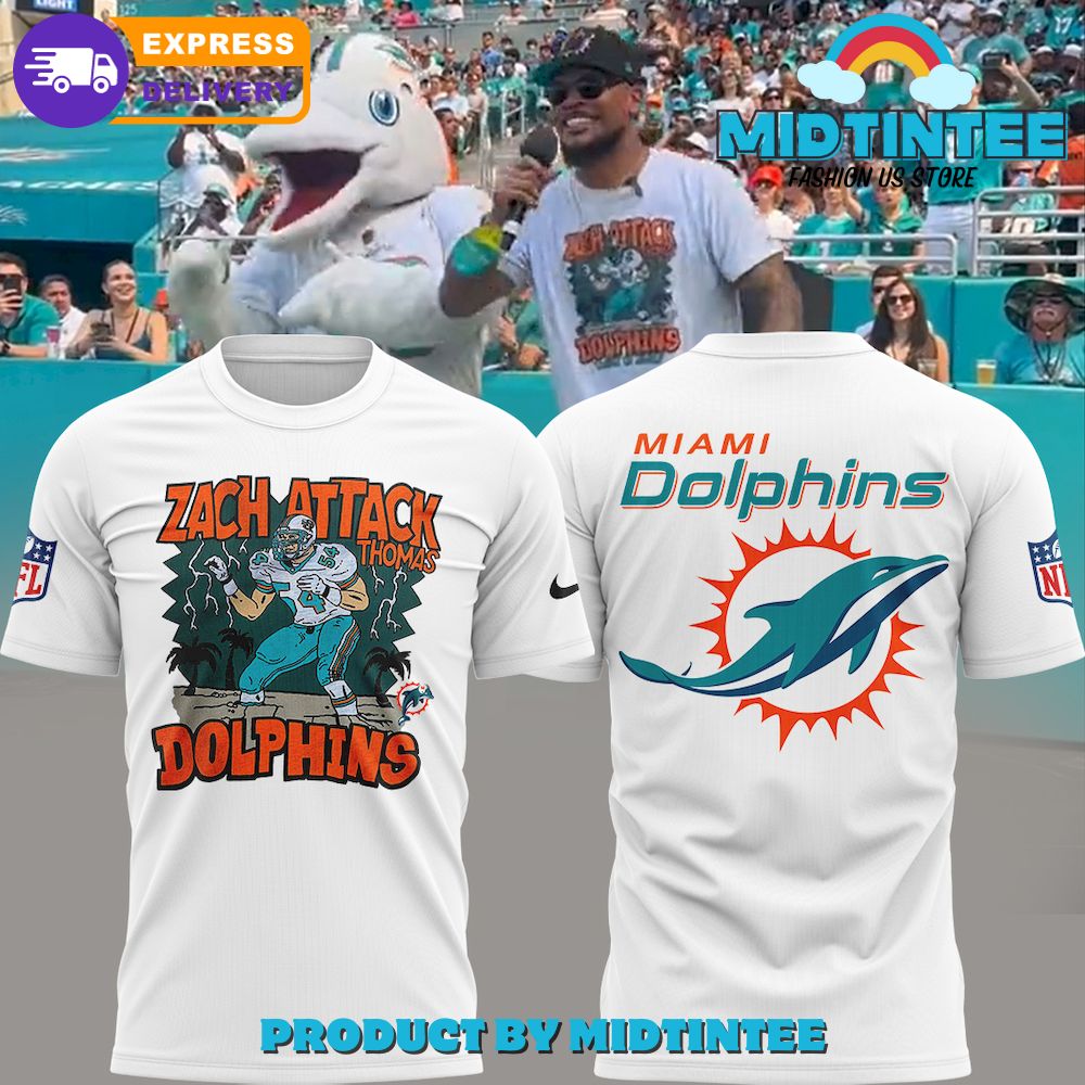 Miami Dolphins Zach Attack Thomas T-Shirt 3D 30Uf095009 – Utopia Fashion