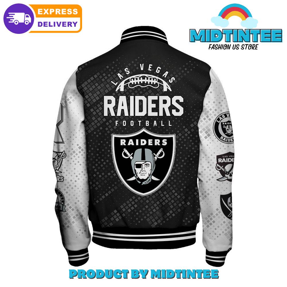 Las Vegas Raiders Nfl Pattern Baseball Jacket 30Uf092275 – Utopia Fashion