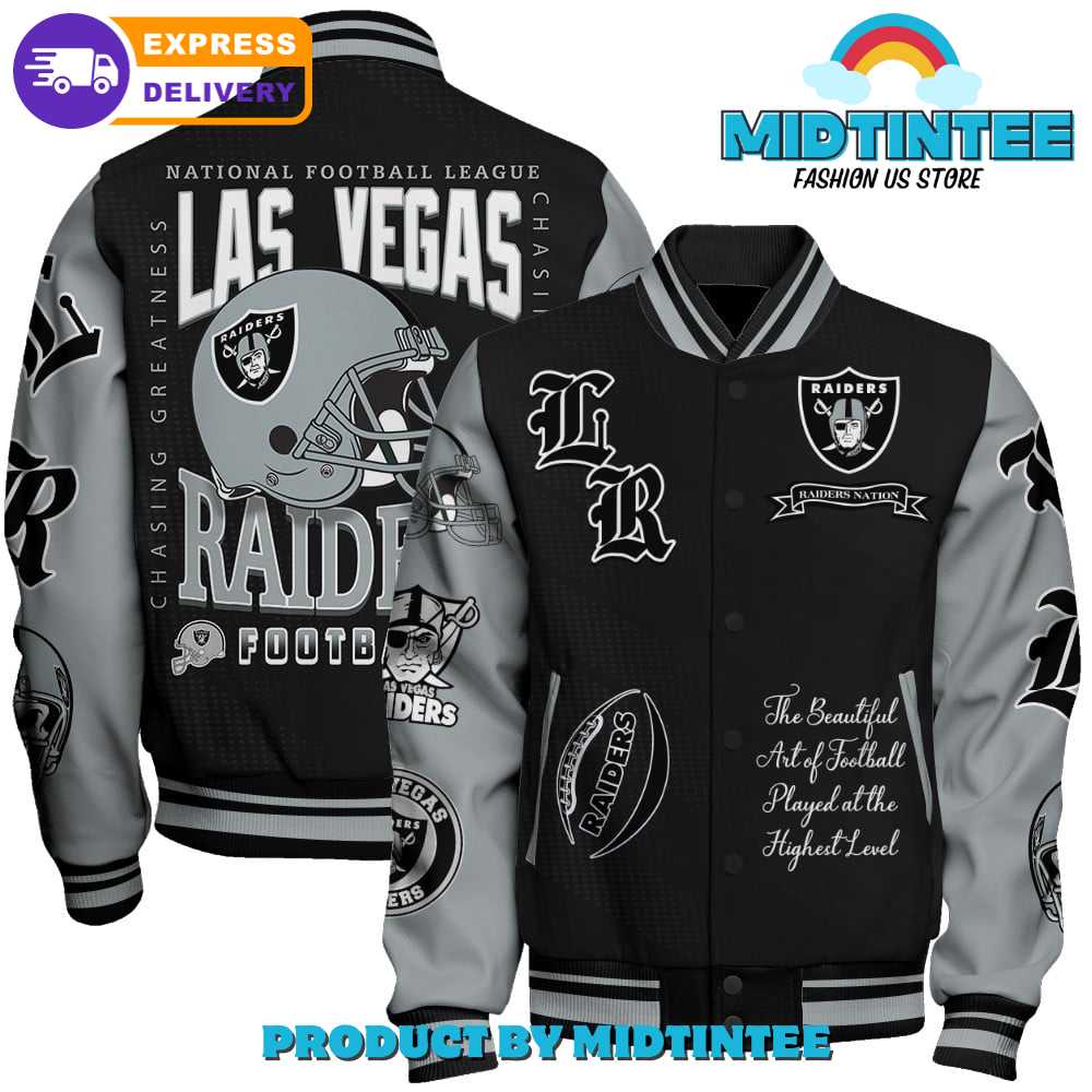 Las Vegas Raiders Nfl American Football Conference Varsity Jacket 30Uf092278 – Utopia Fashion