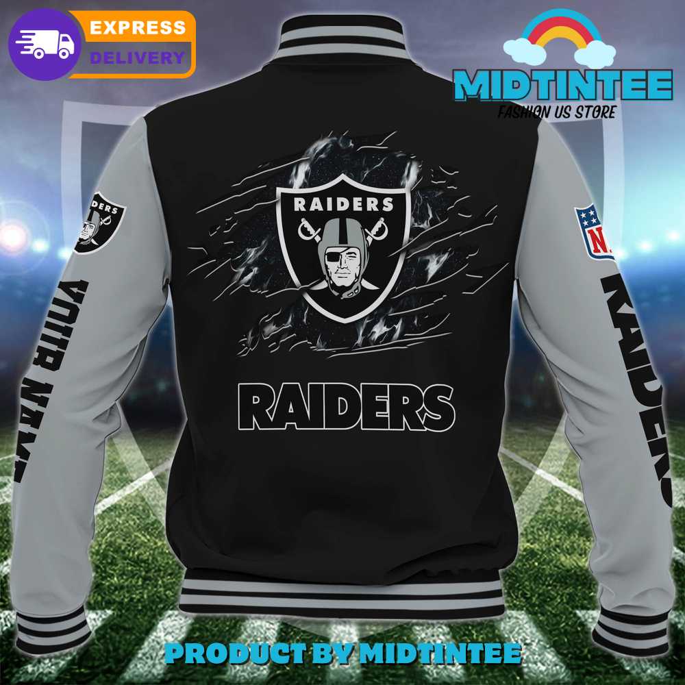 Las Vegas Raiders Nfl Custom Name Baseball Jacket 30Uf092279 – Utopia Fashion