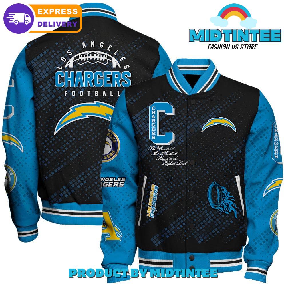 Los Angeles Chargers Nfl Pattern Baseball Jacket 30Uf092283 – Utopia Fashion