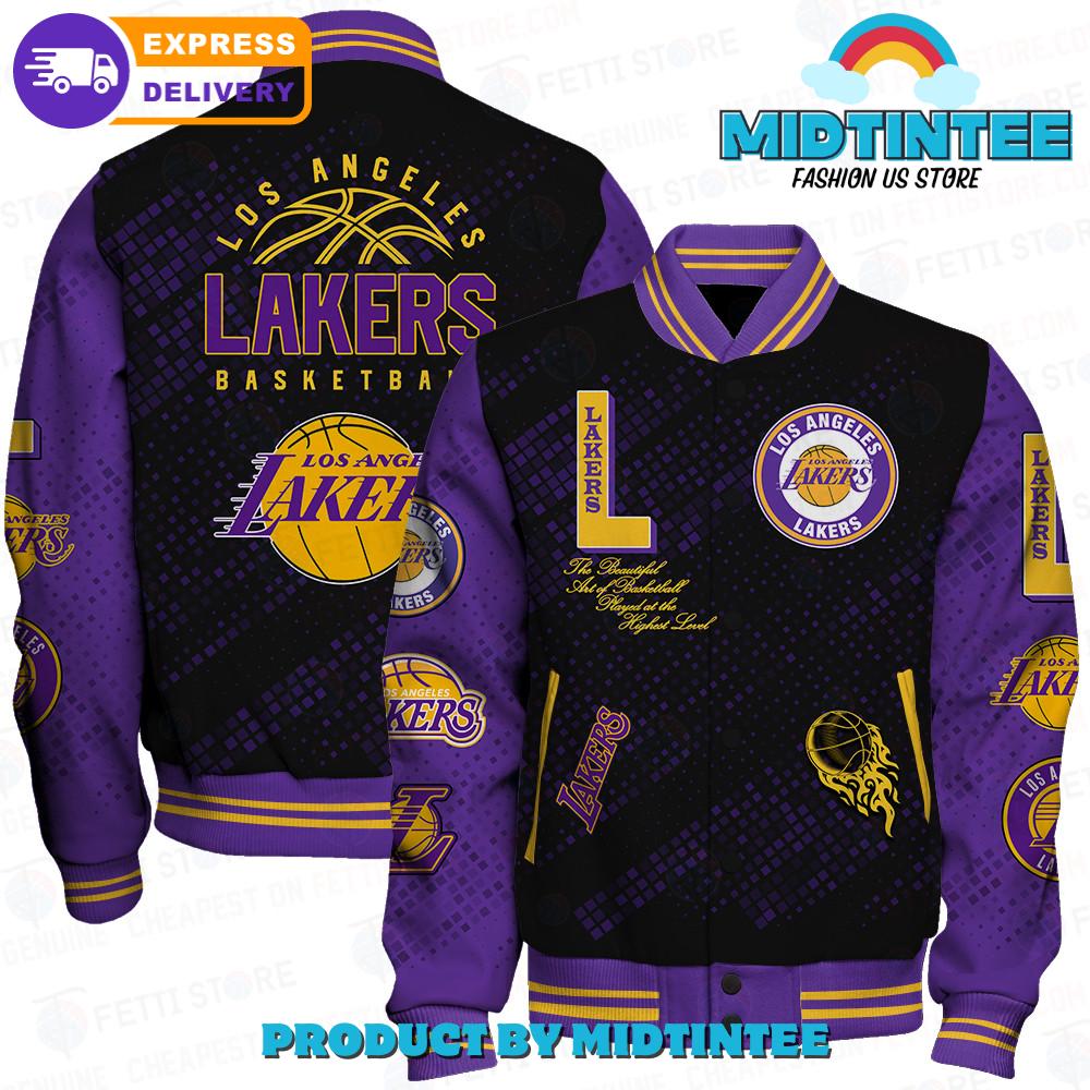 Los Angeles Lakers National Basketball Association Varsity Jacket 30Uf092287 – Utopia Fashion