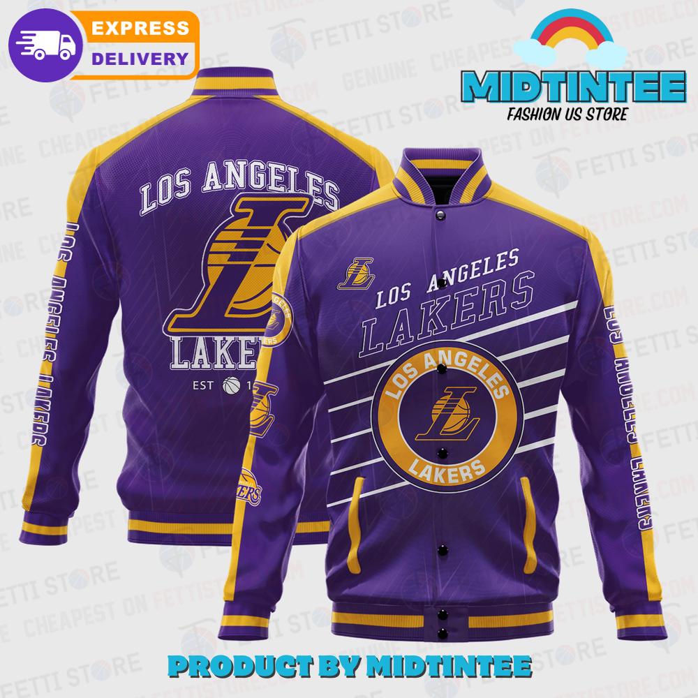 Los Angeles Lakers National Basketball Varsity Jacket 30Uf092288 – Utopia Fashion