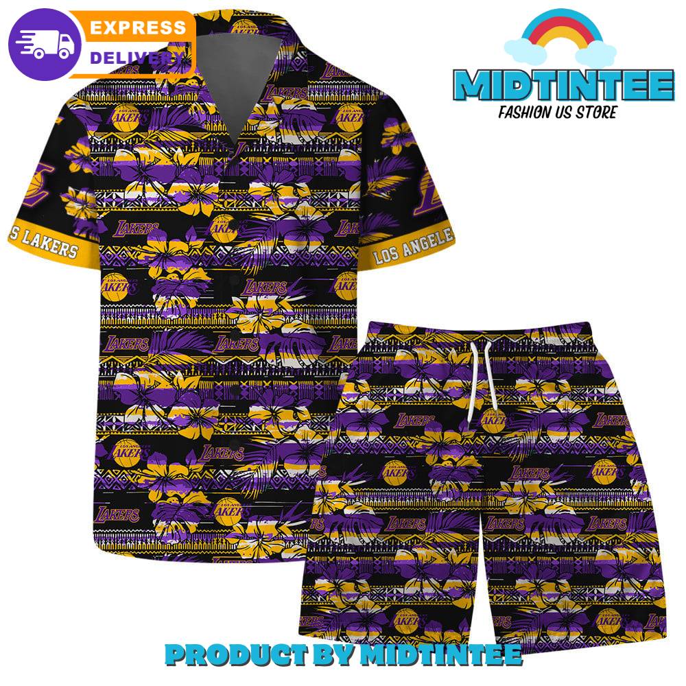 Los Angeles Lakers Team Pattern Vintage Combo Hawaiian Set 30Uf092951 – Utopia Fashion