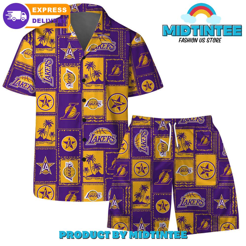 Los Angeles Lakers Team Tropical Pattern Combo Hawaiian Set 30Uf092952 – Utopia Fashion