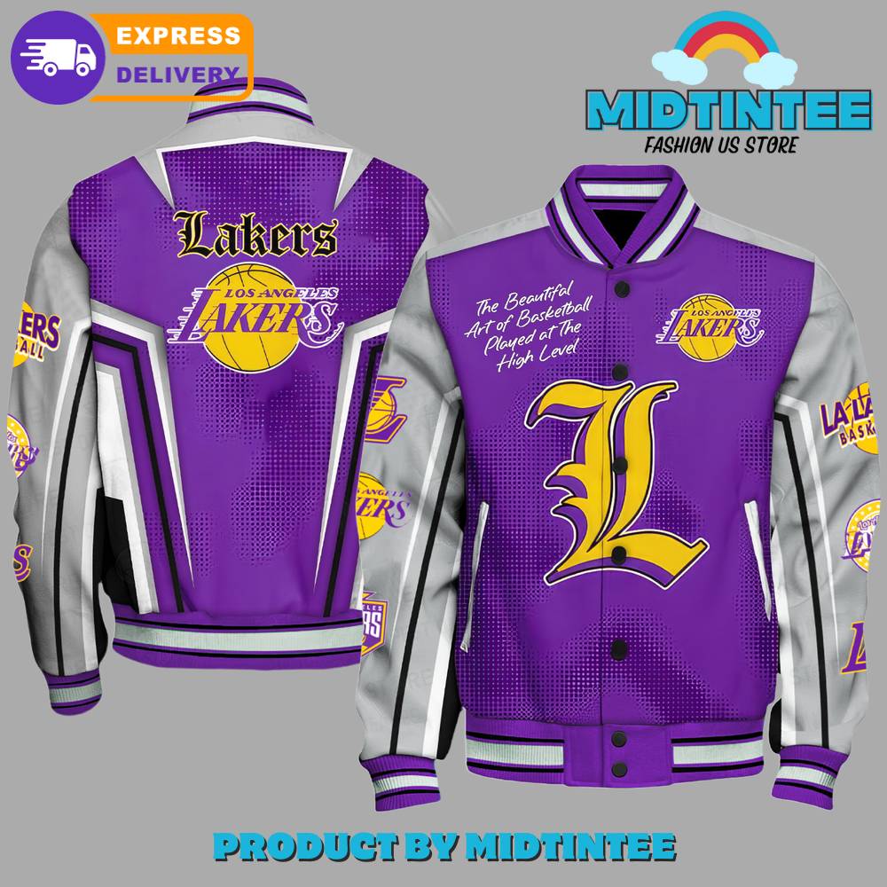 Los Angeles Lakers The Beautiful Art Of Basketball Played High Level Baseball Jacket 30Uf092293 – Utopia Fashion