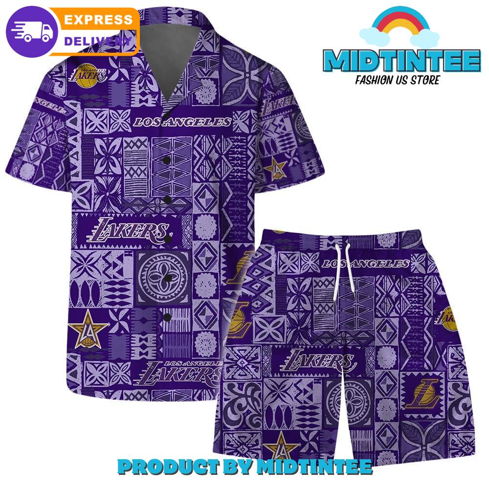 Los Angeles Lakers Tropical Pattern Combo Hawaiian Set 30Uf092953 – Utopia Fashion