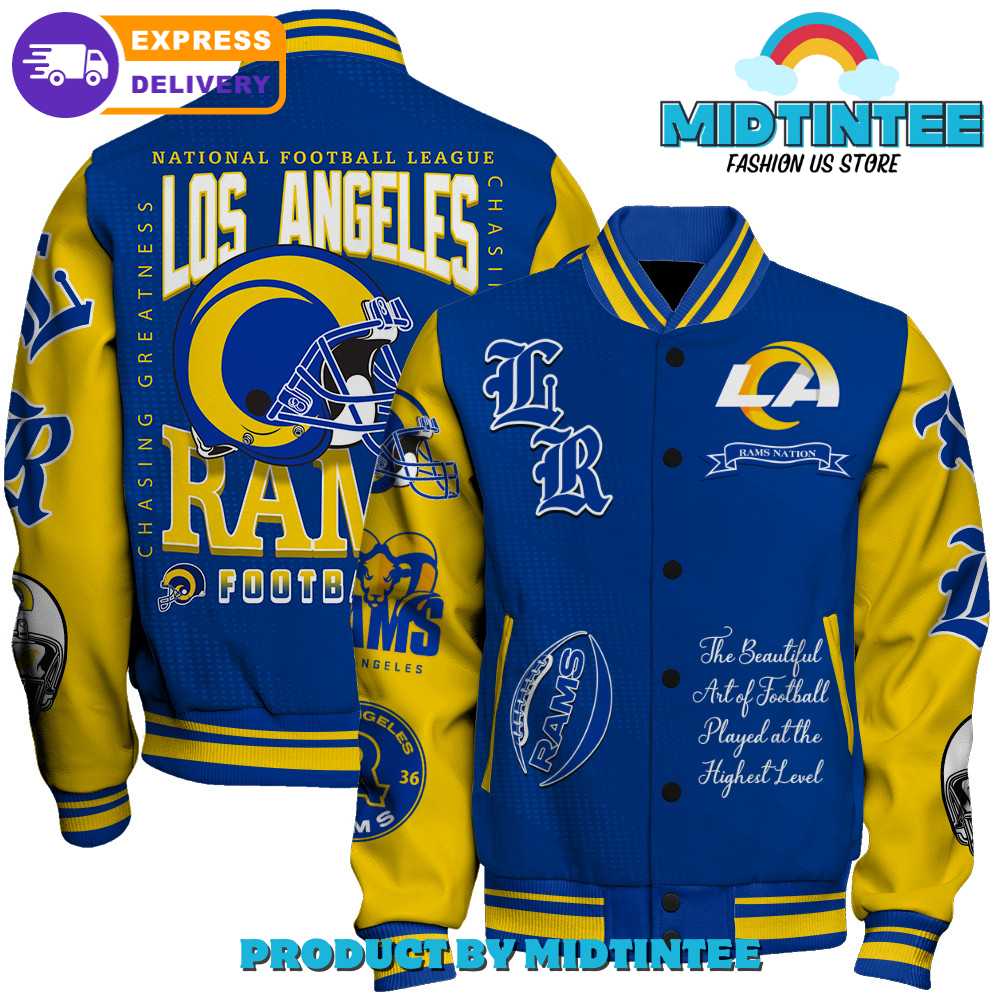 Los Angeles Rams Nfl National Football Conference Varsity Jacket 30Uf092297 – Utopia Fashion