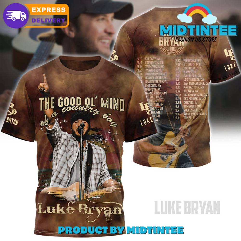 Luke Bryan A Country Boy Shirt 30Uf094971 – Utopia Fashion