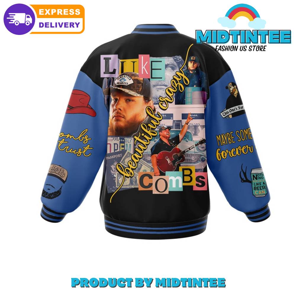 Luke Combs Beautiful Crazy Baseball Jacket 30Uf092300 – Utopia Fashion