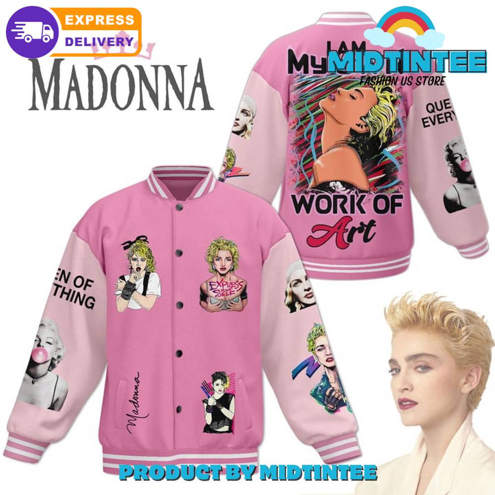 Madonna I Am My Own Work Of Art Baseball Jacket 30Uf092304 – Utopia Fashion