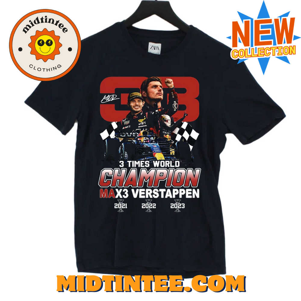 Max Verstappen Times World Champion T-Shirt 30Uf094119 – Utopia Fashion