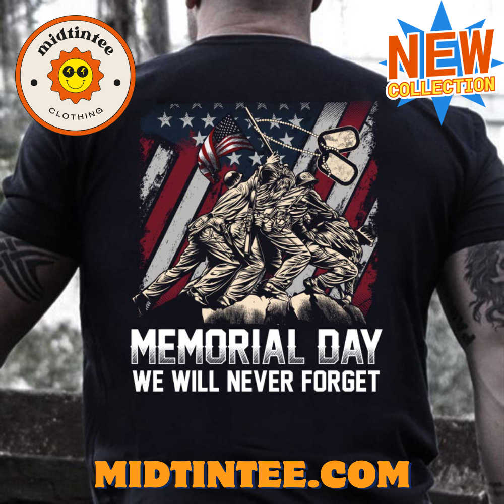 Memorial Day We Will Never Forget Veteran T-Shirt 30Uf094123 – Utopia Fashion