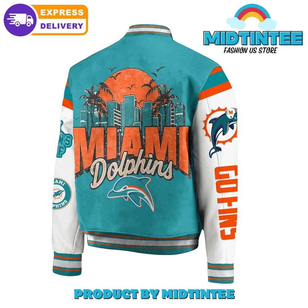 Miami Dolphins Finds Up Go Blue Bomber Jacket 30Uf092594 – Utopia Fashion