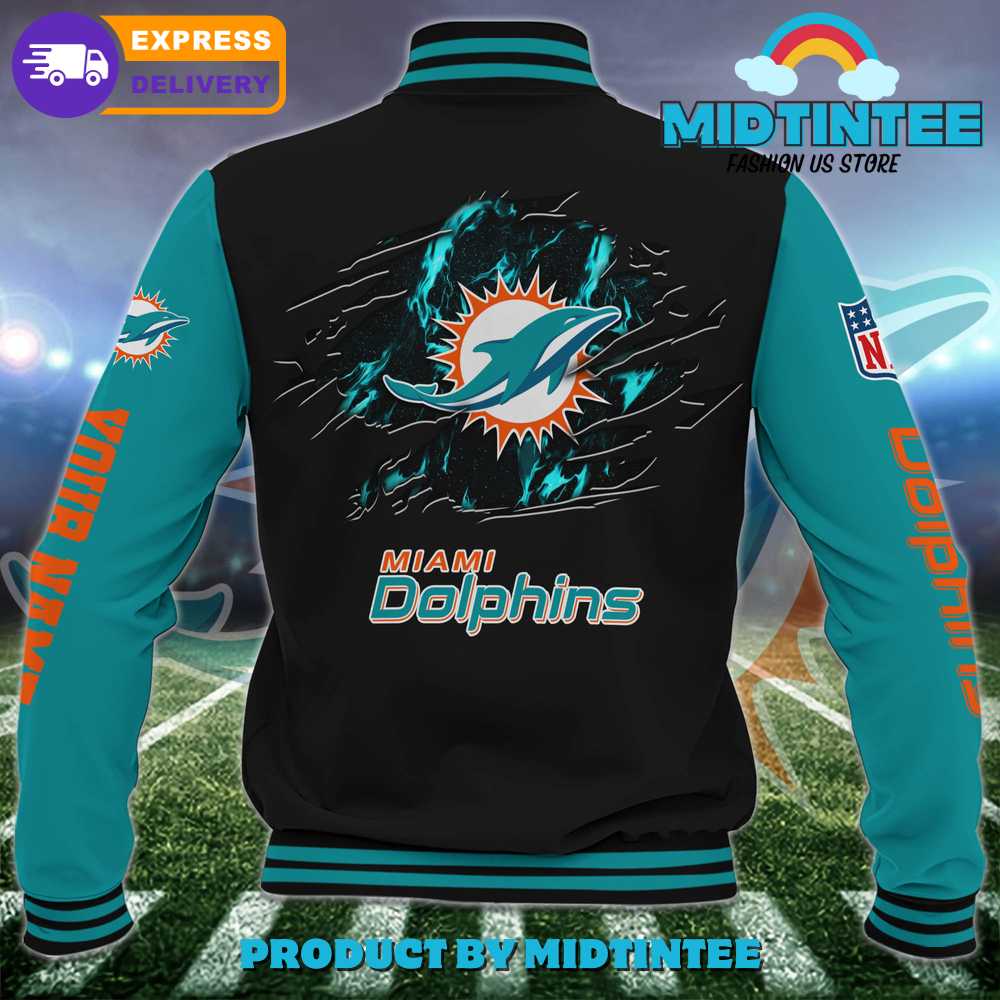 Miami Dolphins Nfl Custom Name Baseball Jacket Sport 30Uf092316 – Utopia Fashion