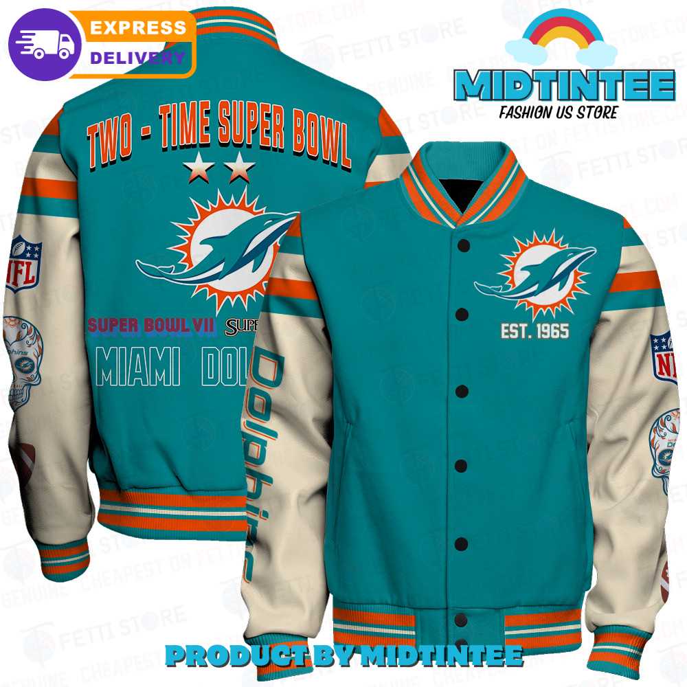 Miami Dolphins National Football League Champions Varsity Jacket 30Uf092314 – Utopia Fashion