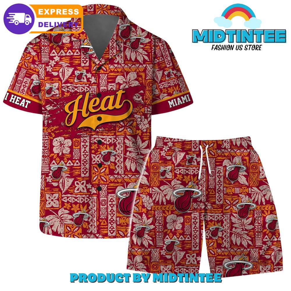 Miami Heat Team Pattern Classic Combo Hawaiian Set 30Uf092990 – Utopia Fashion