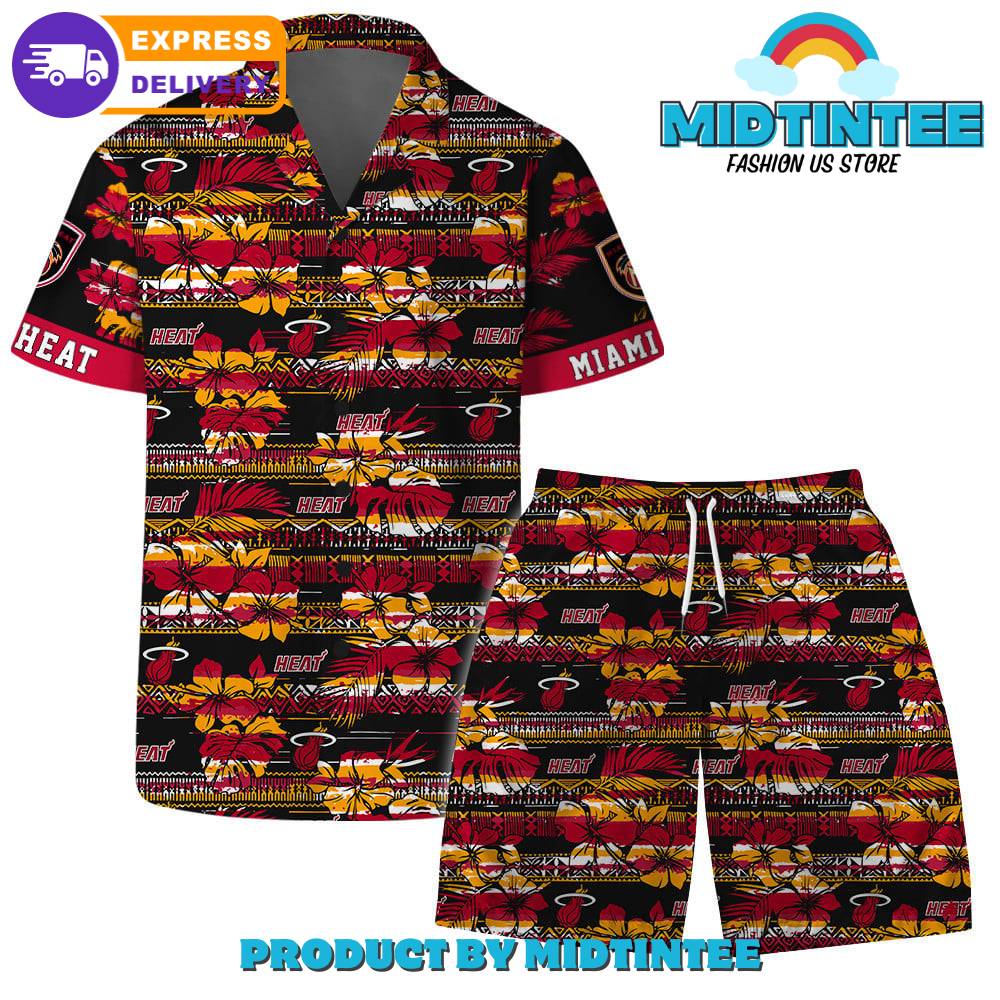 Miami Heat Team Pattern Vintage Combo Hawaiian Set 30Uf092992 – Utopia Fashion