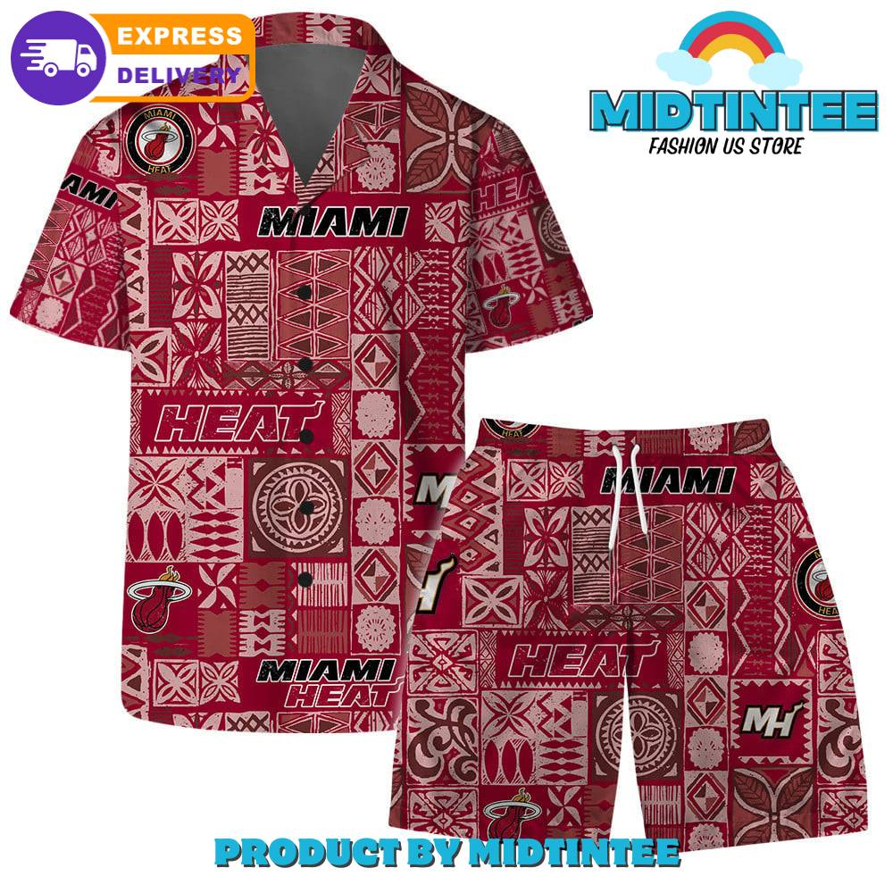 Miami Heat Team Tropical Pattern Combo Hawaiian Set 30Uf092993 – Utopia Fashion