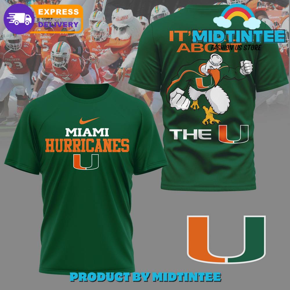 Miami Hurricanes Football Ncaa Green Shirt 30Uf095010 – Utopia Fashion