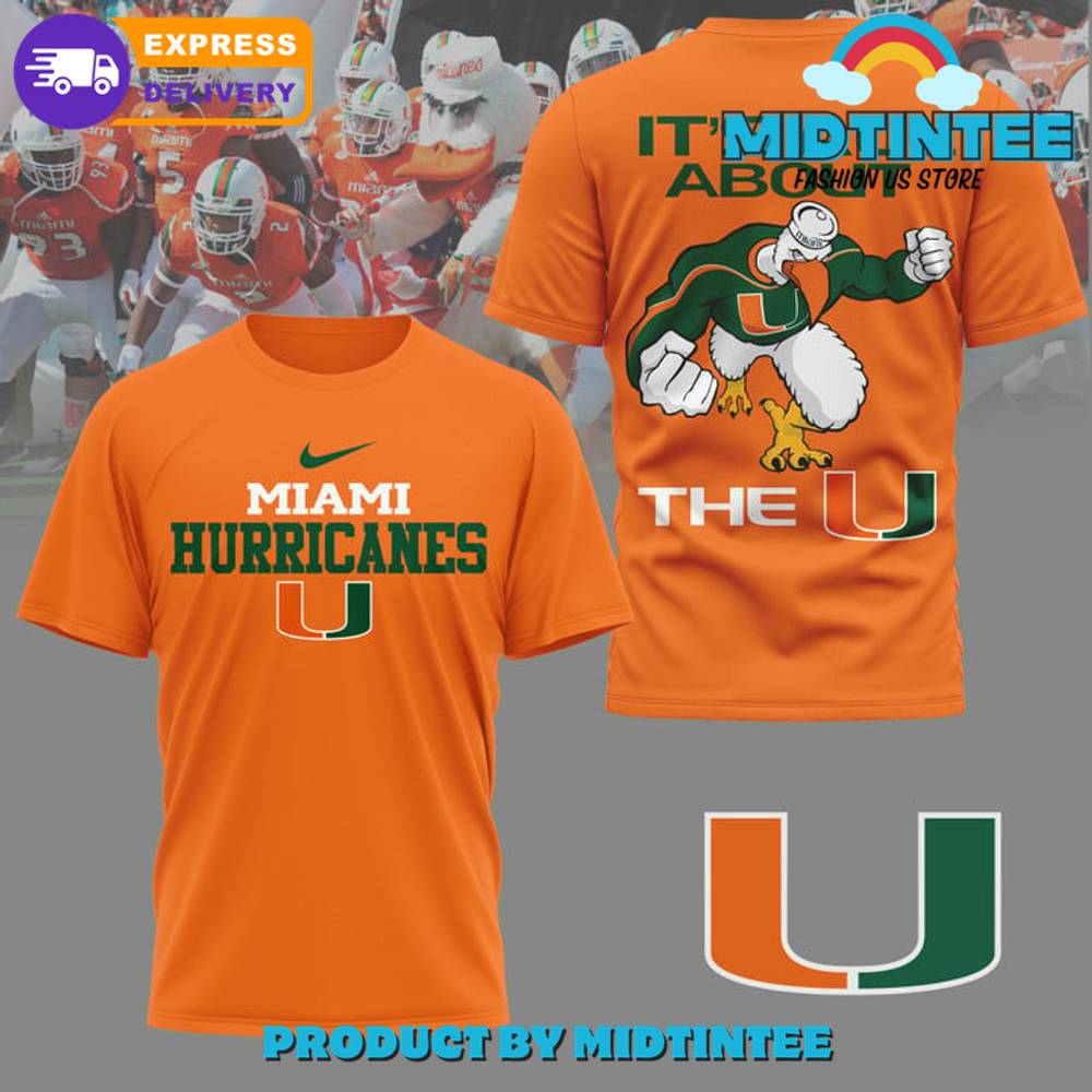 Miami Hurricanes Football Ncaa Orange Shirt 30Uf095011 – Utopia Fashion