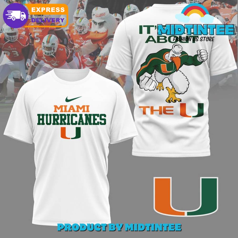 Miami Hurricanes Football Ncaa White Shirt 30Uf095012 – Utopia Fashion