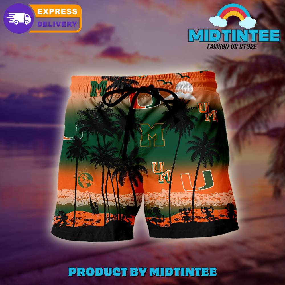 Miami Hurricanes Logo Combo Hawaiian Shirt, Shorts 30Uf092995 – Utopia Fashion