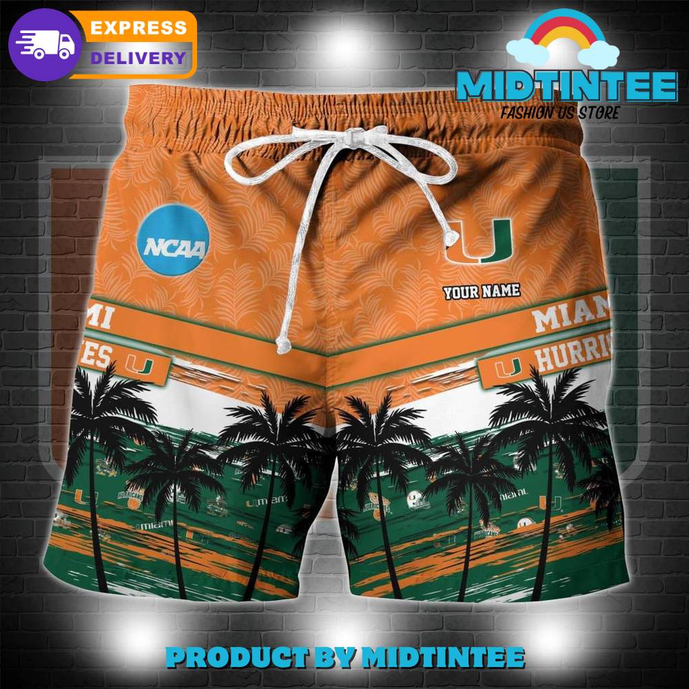 Miami Hurricanes Ncaa Pattern Personalized Hawaiian Set 30Uf092996 – Utopia Fashion