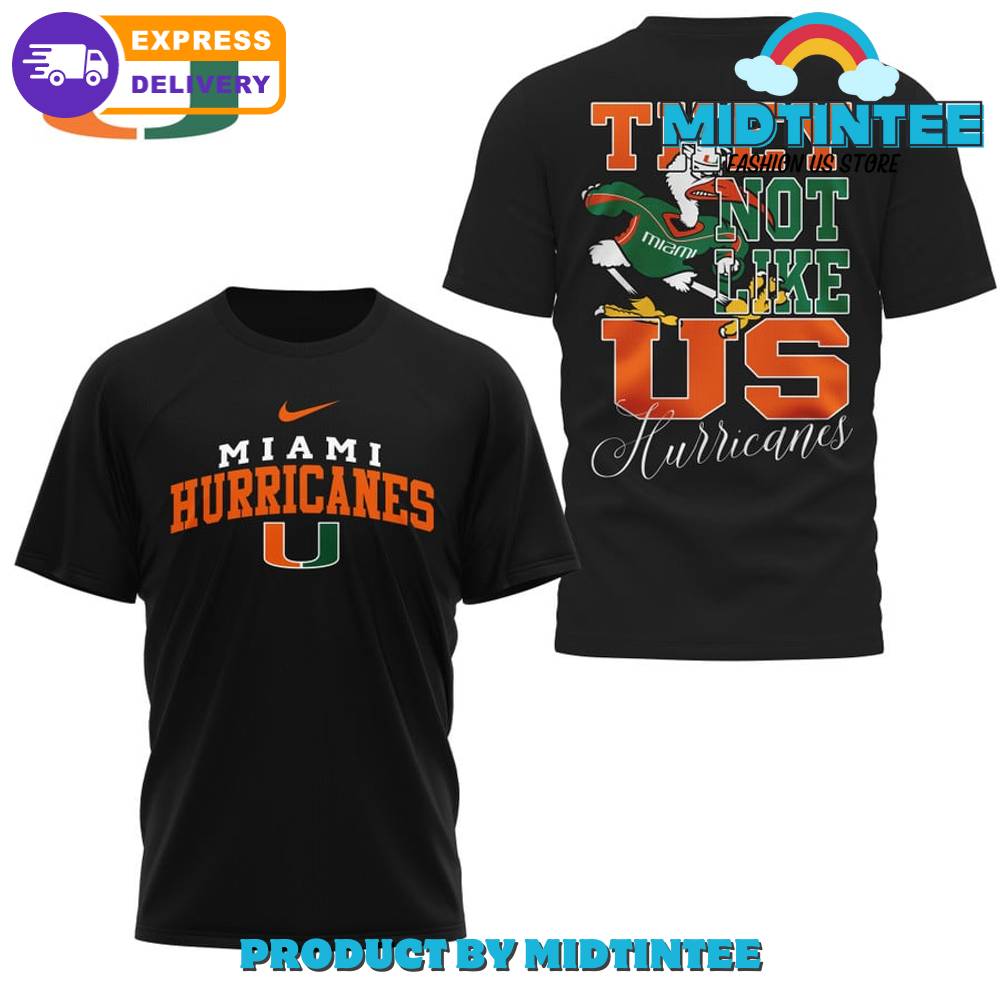 Miami Hurricanes They Not Like Us Black Shirt 30Uf095013 – Utopia Fashion