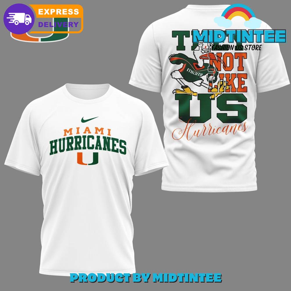 Miami Hurricanes They Not Like Us White Shirt 30Uf095016 – Utopia Fashion