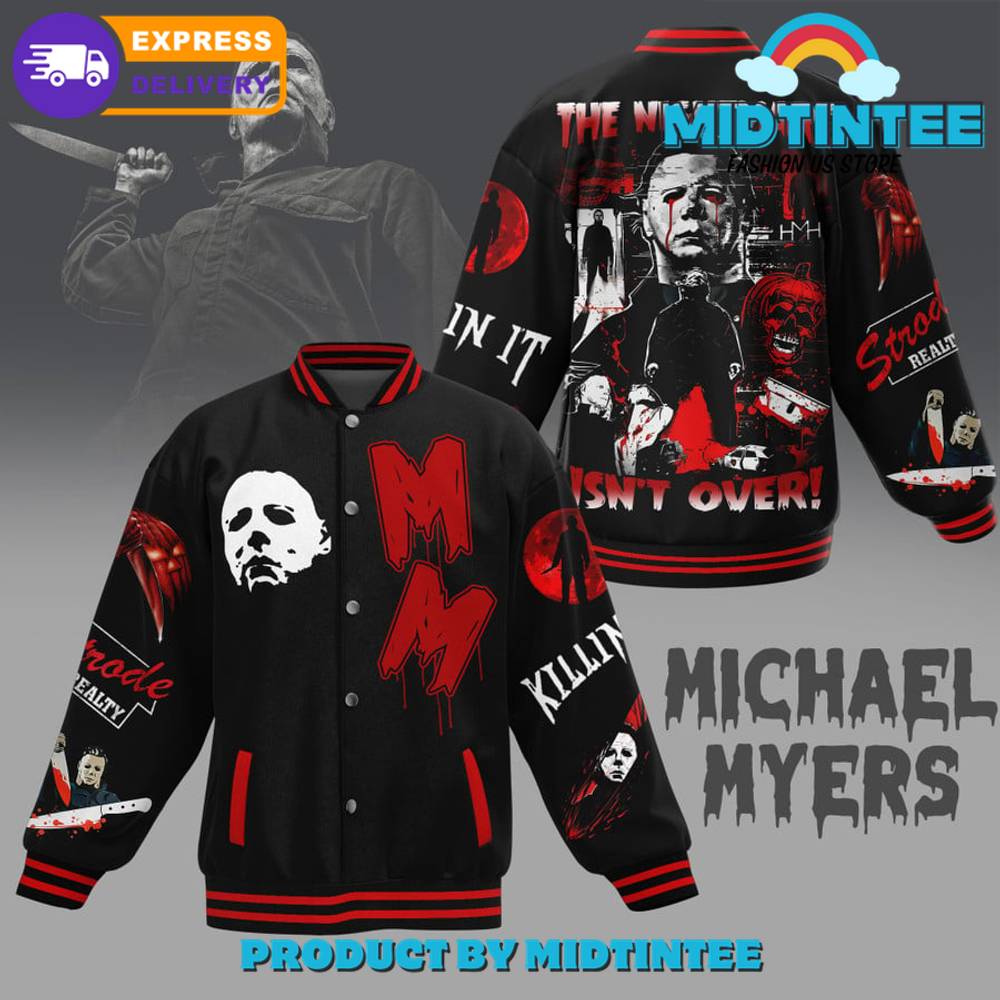 Michael Myers The Nightmare Isn’T Over Baseball Jacket 30Uf092323 – Utopia Fashion