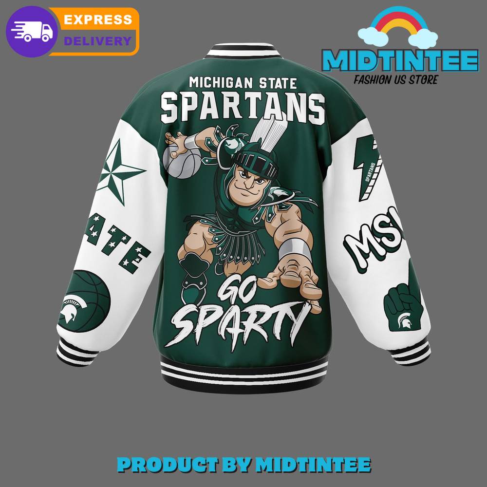 Michigan State Spartans Ncaa Baseball Jacket 30Uf092326 – Utopia Fashion