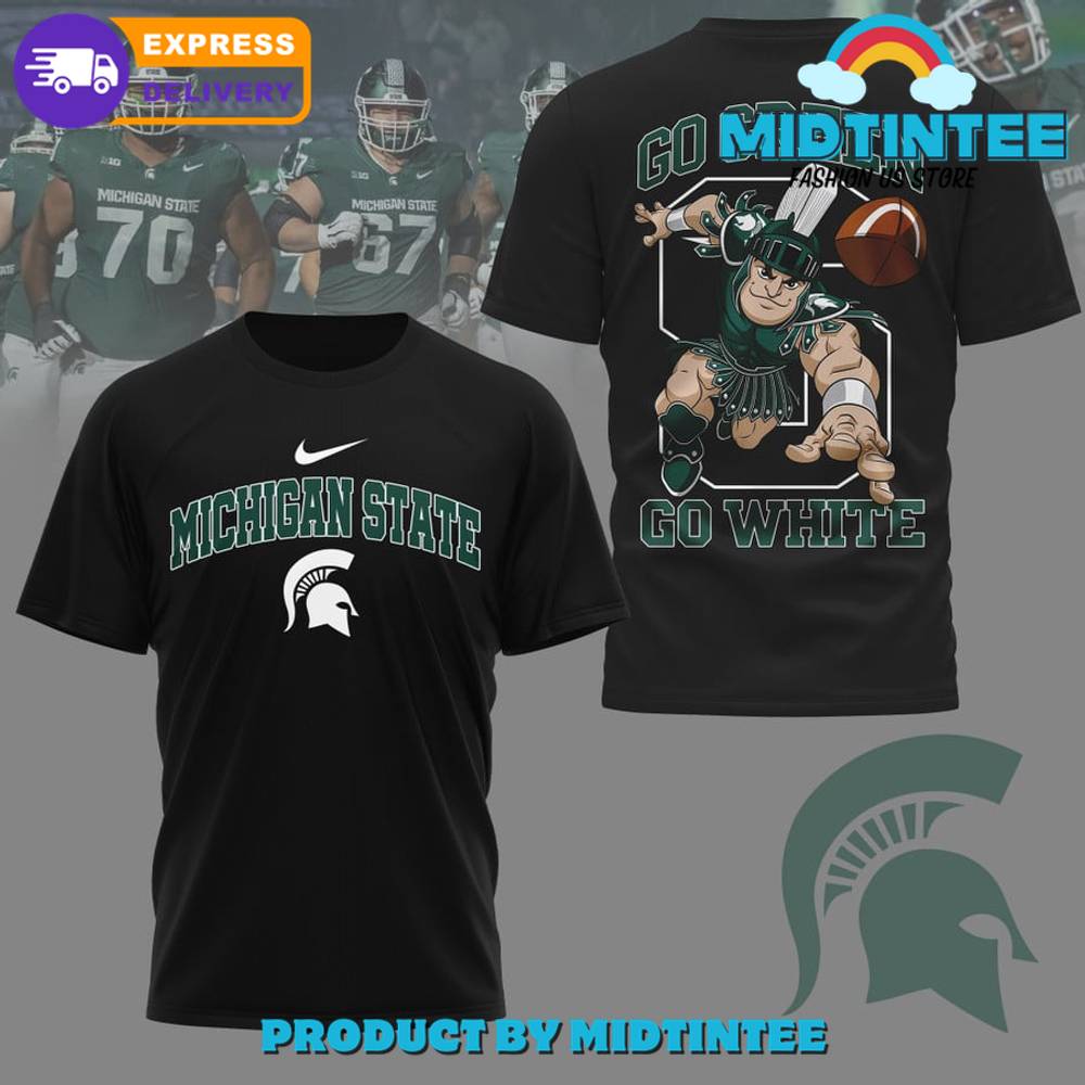 Michigan State Spartans Ncaa Football Black Shirt 30Uf095022 – Utopia Fashion