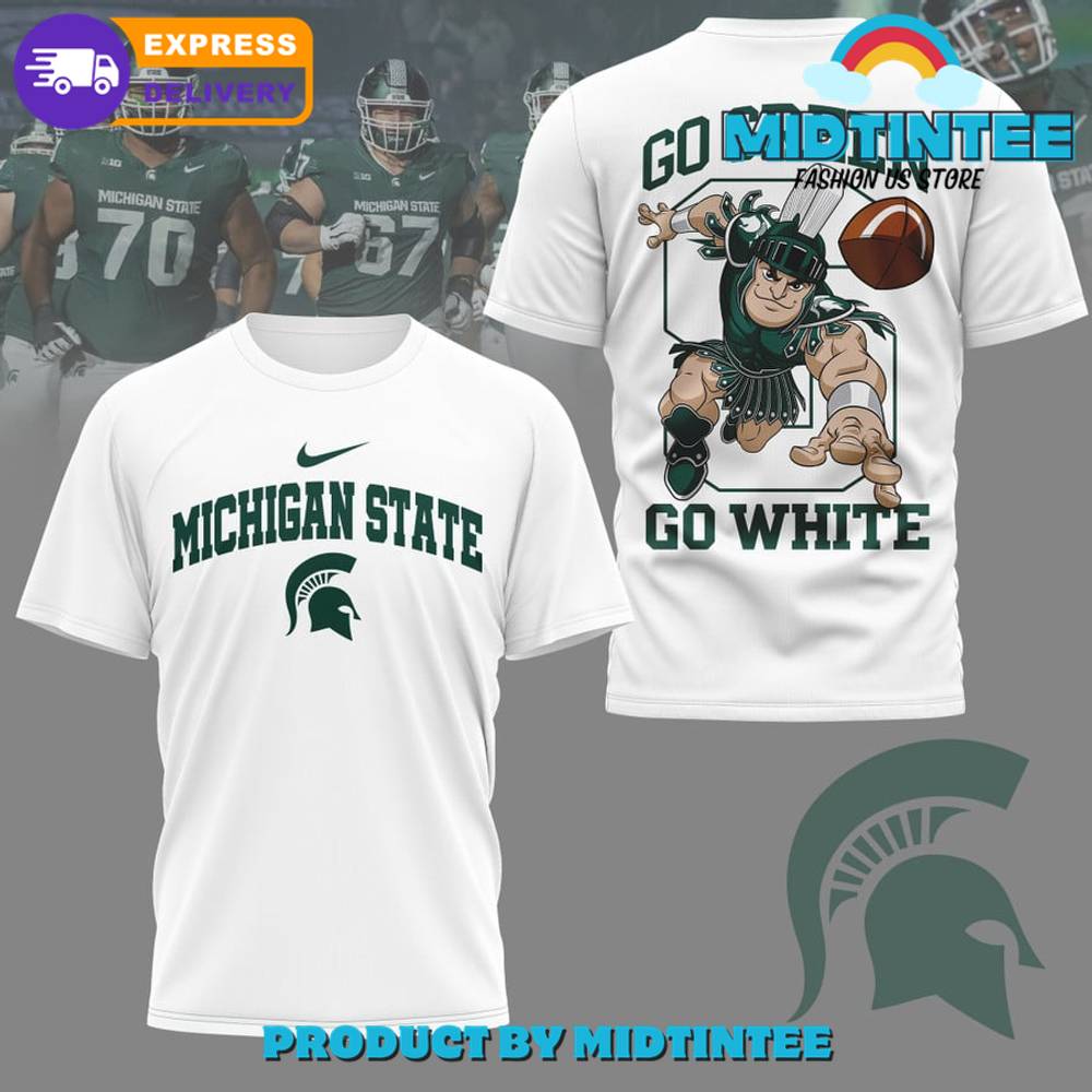 Michigan State Spartans Ncaa Football White Shirt 30Uf095024 – Utopia Fashion