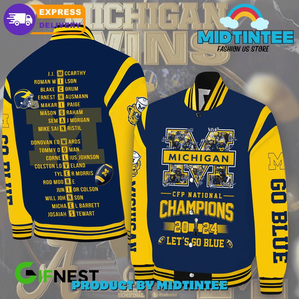 Michigan Wolverines Cfp National Champions Baseball Jacket 30Uf092330 – Utopia Fashion