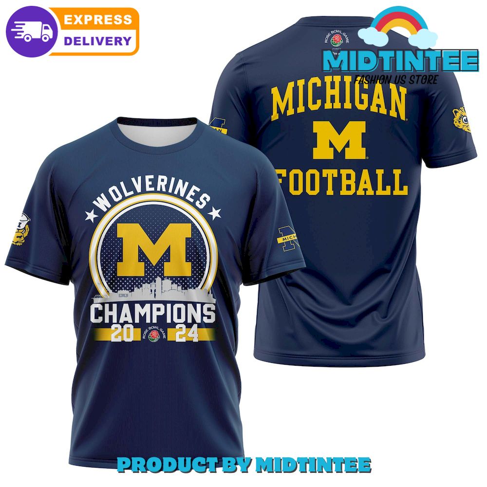 Michigan Wolverines Champions T-Shirt 3D 30Uf095027 – Utopia Fashion