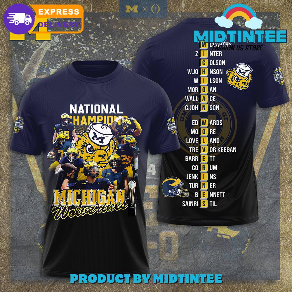 Michigan Wolverines Football National Champions T-Shirt 30Uf095029 – Utopia Fashion