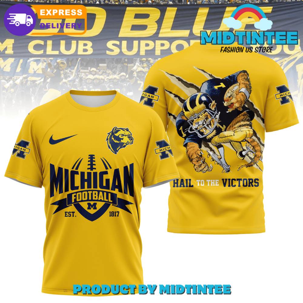 Michigan Wolverines Football Go Blue Shirt 30Uf095031 – Utopia Fashion