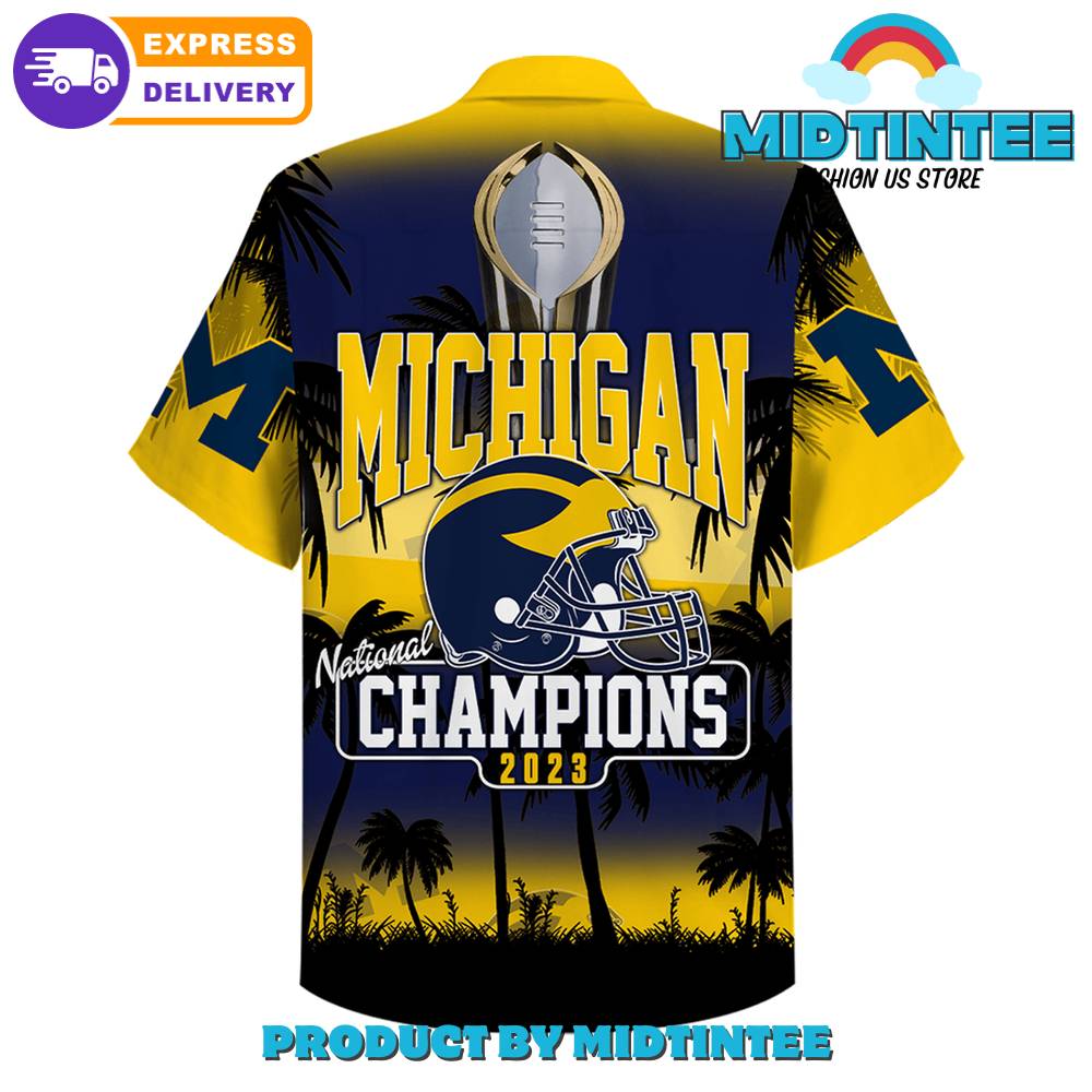 Michigan Wolverines Football Nation Champion Yellow Hawaiian Shirt And Short 30Uf093006 – Utopia Fashion